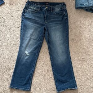 NYDJ Dark Blue Straight Leg Jeans